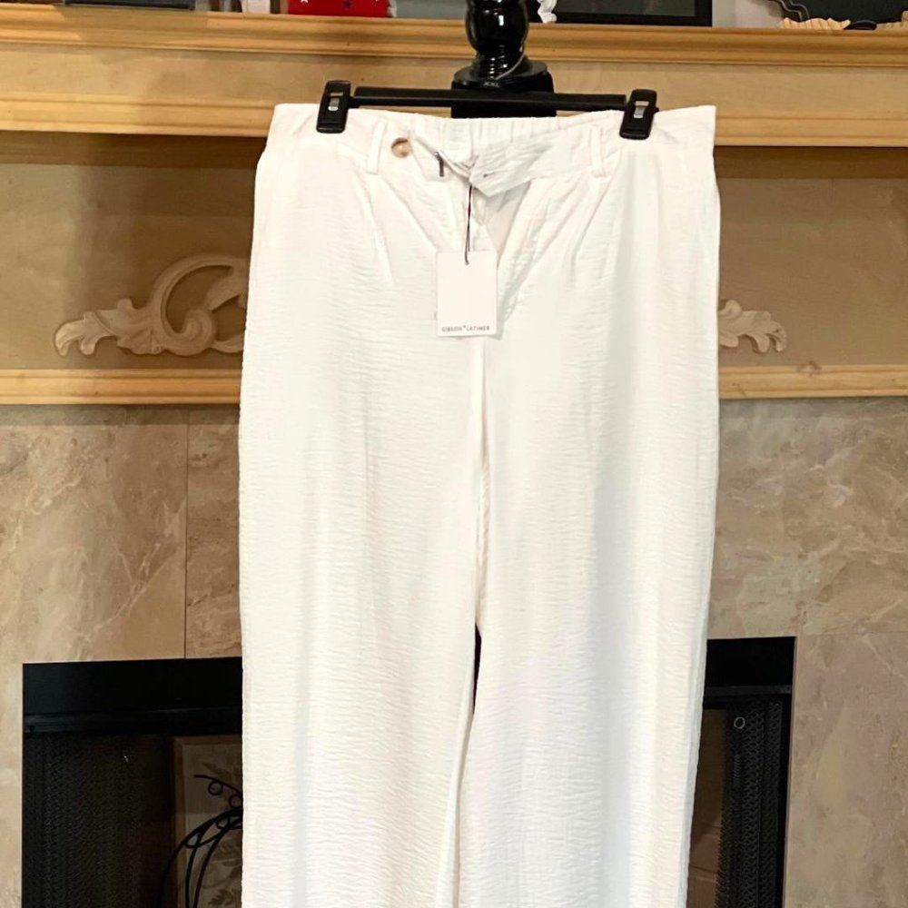 NWT Gibson Latimer white pants with lining size 10